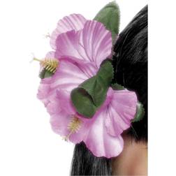 Smiffys Hawaiian Flower Hair Clip Pink