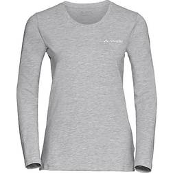 Vaude Women's Brand Longsleeve T-shirt - Grey/Melange