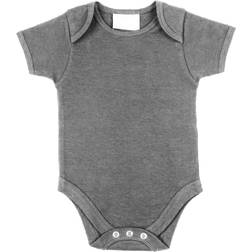 Larkwood Larkwood Baby Unisex Short Sleeved Body Suit - Heather Grey