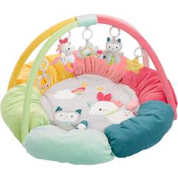 Fehn 057195 Aiko & Yuki 3-D Activity Nest – Particularly Softly Padded for the Best Comfort – Fun for Babies and toddlers from Newborns Upwards – Diameter 85 cm
