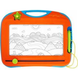 Tomy Aquadoodle E72741 Megasketcher Magnetic Drawing Board Mini Writing Pad with Magic Eraser-Travel Games for Kids Aged 3 Years and Older-Length 14cm, Multicoloured
