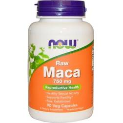 Now Foods Maca Raw 750 mg (90 Veggie Caps)