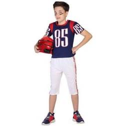 Th3 Party ATOSA 39492 Costume Rugby Player/American Football Blue 10-12 Years Boy-Sports, 140 (EU)
