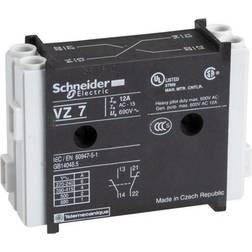 Schneider Electric TeSys Mini-VARIO Auxiliary Contact Block, Add On Module, 1NC Early Break 1NO Late Make, 12A, IP20 Rated, VZ7