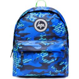 Hype Neon Logo Camo Backpack - Multicolour