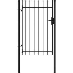 vidaXL Fence Gate Single Door with Spike Top 100x200cm