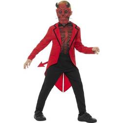 Smiffys Smiffy's 45122l Red Deluxe Day Of The Dead Devil Boy Costume