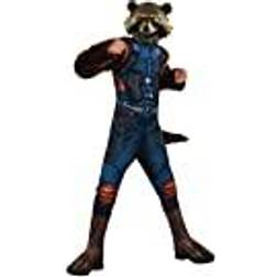 Avengers Rubie's Official Endgame Rocket Raccoon, Deluxe Child Costume Medium, Age 5-7, Height 132 cm