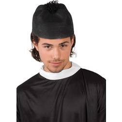 Vegaoo Parish Priest Felt Dress-up Fun Hats Caps & Headwear For Fancy Dress Costumes priest hat parish felt fancy dress accessory dressup fun hats caps