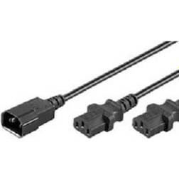 MicroConnect PE061306 Power Cord C13x2-C14 0,6m