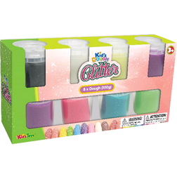 Kids toys Junior Designer Glitter Dough 8 Pack