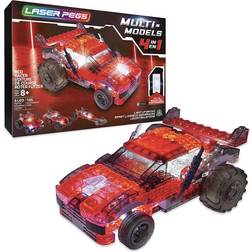Laser Pegs Multi Models 4 in 1 Red Racer