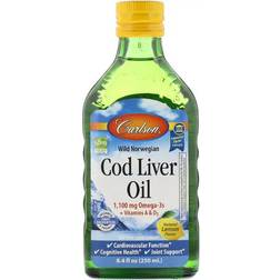 Carlson Norwegian Cod Liver Oil Lemon 8.4 fl oz