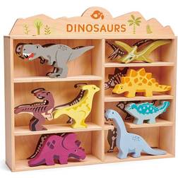 Wooden Dinosaur Animal Shelf