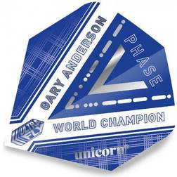 Unicorn UltraFly Gary Anderson World Champion Phase 5 Dart Flight Set, Plus Shape