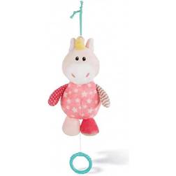 NICI 43657 Musical Soft Toy Unicorn Stupsi, 18 cm, Pink