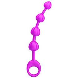 Pretty Love Anal Beads Conical Pink Silicone