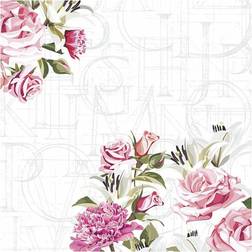 Creativ Company Table Napkins, Roses, size 33x33 cm, 20 pc/ 1 pack