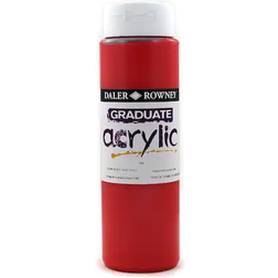 Daler Rowney Graduate Acrylic Cadmium Red Deep Hue 500ml