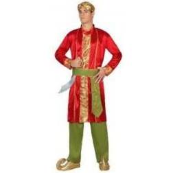 Th3 Party ATOSA 22783 Costume Hindu Bollywood Man M-L Red-Carnival