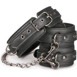 Easytoys Leather Collar With Anklecuff
