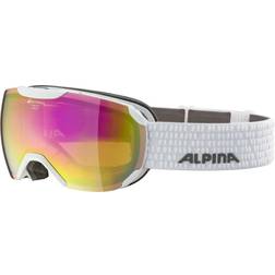 Alpina Pheos S QHM Ski Goggles - White Ruby Red/Orange QMM Pink Sph/CAT2