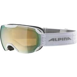 Alpina Pheos S Hm Ski Goggles Light Grey Orange MM Mandarin Sph/CAT2 White
