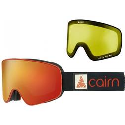 Cairn Polaris Ski Goggles Mirror/CAT 3 Mat Black Orange