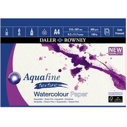 Daler Rowney Aquafine artists watercolour texture pad A4 12 sheets 300gsm Cold Pressed