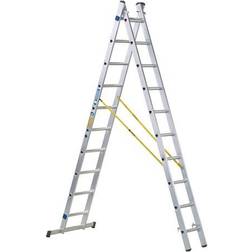 Zarges D-Rung Combination Ladder 2-Part 2 x 14 Rungs