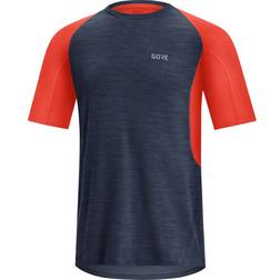 Gore R5 Running T-shirts Men - Orbit Blue/Fireball