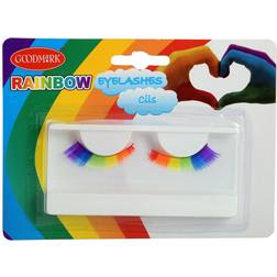 Vegaoo Boland 10232435 01620 False Eyelashes Rainbow, Unisex, Multicoloured, Unique