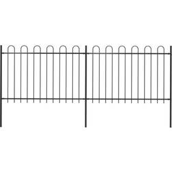 vidaXL Garden Fence with Hoop Top 340x170cm