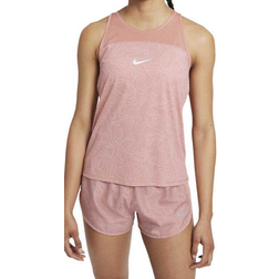 Nike Miler Run Division Printed Running Tank Top Women - Rust Pink