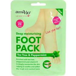 Derma V10 Tea Tree and Peppermint Foot Pack