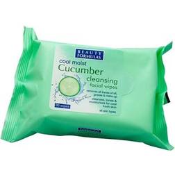 Beauty Formulas Cool Moist Cucumber Cleansing Wipes 30 pcs