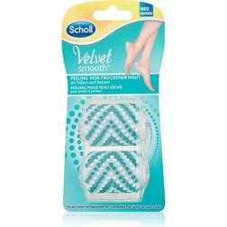 Scholl Velvet Smooth Replacement Heads For Electronic Foot File with Exfoliating Effect 2 pc