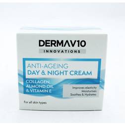 Derma V10 Anti-Ageing Day & Night Cream with Collagen 50ml