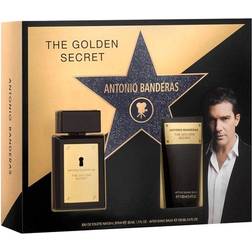 Antonio Banderas The Golden Secret Gift Set 50ml EDT 100ml A/Shave Balm
