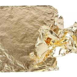 Imitation Metal Leaf, 16x16 cm, gold, 25 sheet/ 1 pack, 0,625 m2