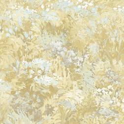 Seabrook Designs Floral Gold & Cream Wallpaper