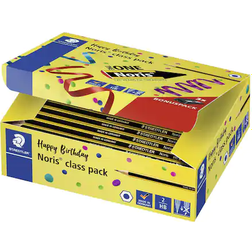 Staedtler Noris Pencils Class Set School Box with 144 Incredibly Shatterproof Pencils in Hardness HB and 3 Sharpeners, High Quality Made in Germany, Anniversary Value Pack, 120 C144P1