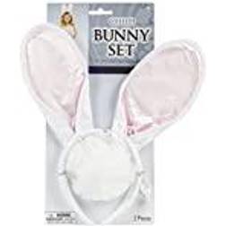 Amscan 841016-55 Bunny Party Costume Accessory Set, 2 Pc, White