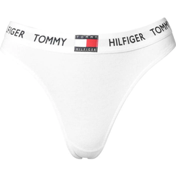 Tommy Hilfiger Organic Cotton Logo Thong - Classic White