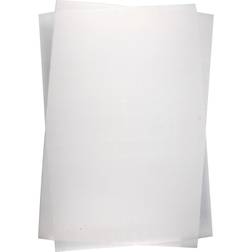 Shrink Plastic Sheets, 20x30 cm, thickness 0,3 mm, Matt white, 10 sheet/ 1 pack