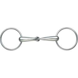 Shires Hollow Mouth Race Jointed Loose Ring Snaffle
