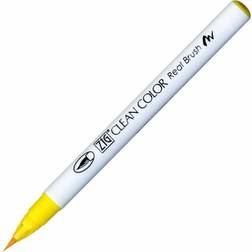 Zig Clean Color Real Brush Marker yellow 050
