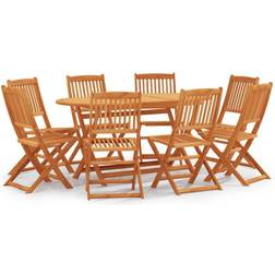 vidaXL 3087158 Patio Dining Set, 1 Table incl. 8 Chairs