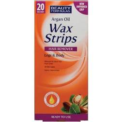 Beauty Formulas Argan Oil Wax Strips 20 pcs 20-pack