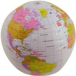 Inflatable Blow Up Globe 40CM Earth Atlas Ball Map World Geography Educational Toy